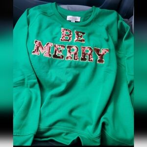 Be Merry Holiday Shirt-NWT